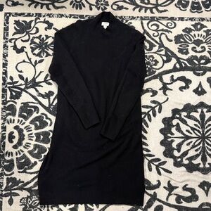 J. Crew Black Long Sleeve Sweater Dress